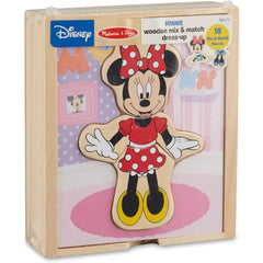 Melissa & Doug Disney Minnie Mouse Mix and Match Dress-Up Wooden Play Set (18 pcs)