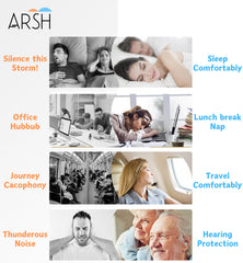 ARSH Red Skull Ear Plugs with 03 Sizes Tips S/M/L and Smart Carry Case for Sleeping Noise Cancelling Reusable Super Soft Earbuds Ear plugs for Sleeping Noise Reduction in Flights Concerts Silicone