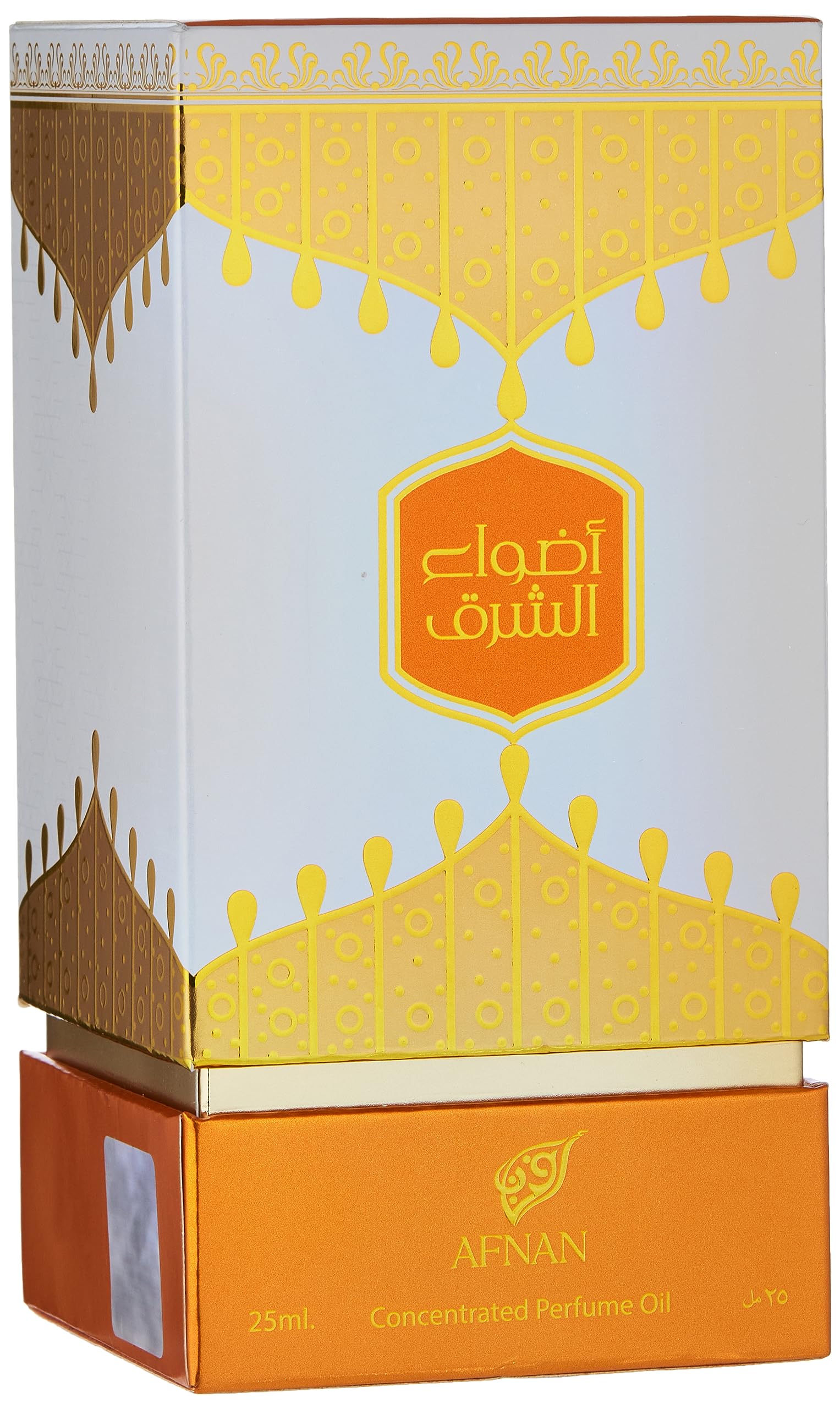 Afnan Perfumes Adwaa Al Sharq Concentrated Perfume Oil - Luxurious and Mesmerizing Scent - Unisex Perfume oil 25Ml