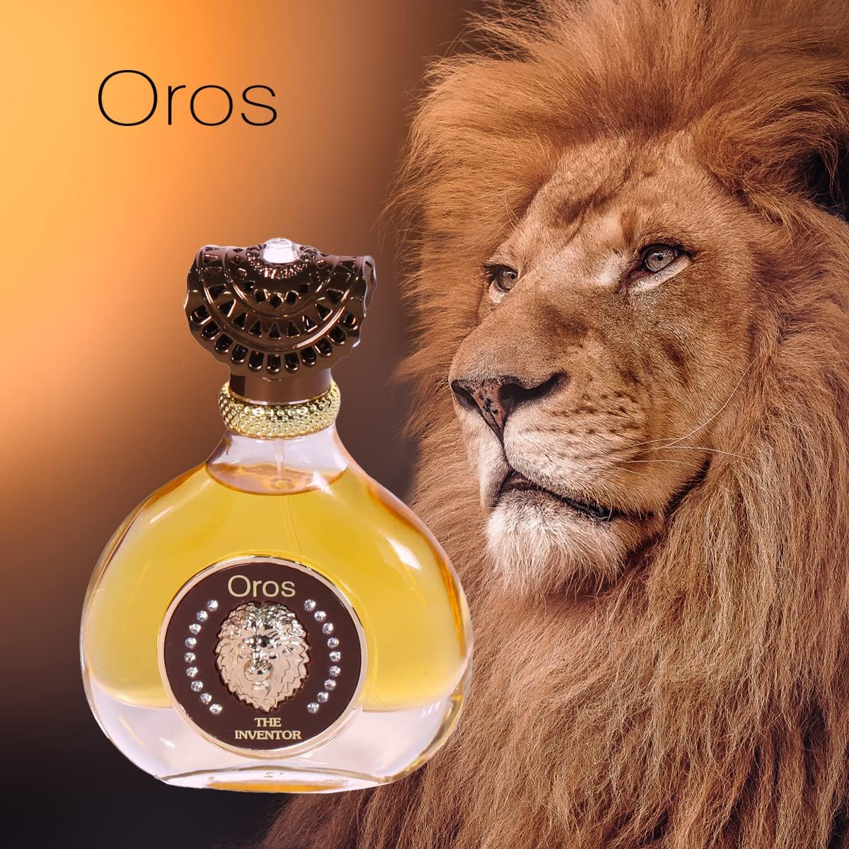 Armaf Perfumes Oros The Inventor Brown Made with Crystal From Swarovski Eau De Parfum 85ml / 2.9 fl. oz Fragrance