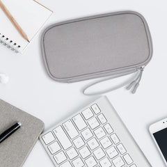 Lacdo Electronic Organizer, Travel Cable Organizer Bag Pouch Tech Electronic Accessories Carry Case Portable Double Layers Charger Case for Cable, Cords, Charger, Phone, Earphone, Power Bank, Gray