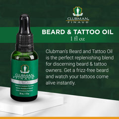 Clubman Beard & Tattoo Oil 1 Ounce - Pack Quantity: 1