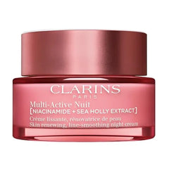 Clarins NEW Multi Active Renewing Night Moisturizer with Niacinamide Smooth Fine Lines Visibly Tighten Pores Even Tone and Texture Boost Glow Strengthen Moisture Barrier Skin