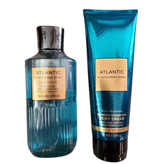 Bath & Body Works Men's Atlantic Ultimate Hydration Body Cream and Body Gel Wash 2 Piece Set