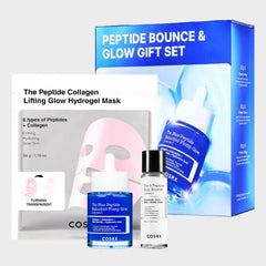 Coxir Peptide Bounce & Glow Gift Set, Blue Peptides Serum Limited Gift Set