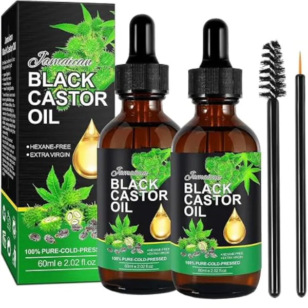 Psalmonica Castor Oil for Hair Growth 2.02 Fl Oz Pack of 2
