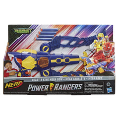 Power Rangers Beast Morphers Beast-X King Mega Bow Toy, Nerf Dart Firing Action, Inspired TV Series, for Boys 8 and Up