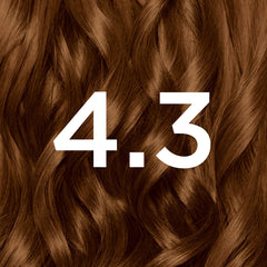 Garnier Nutrisse Permanent Hair Dye, Natural-looking, hair colour result, For All Hair Types, 4.3 Dark Golden Brown