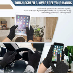 KASTWAVE Winter Beanie Hat Scarf Touchscreen Gloves Set Knit Thick Fleece Lined Warm Touchscreen Gloves Beanie Scarf Set for Men and Women. Women Winter Hats 3-Piece Warmer Set, One Size - Dark Gray