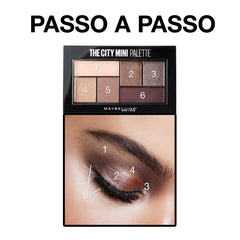 mAYBELLINE The City Mini Eyeshadow Palette Makeup, Brooklyn Nudes, 0. 14 oz.