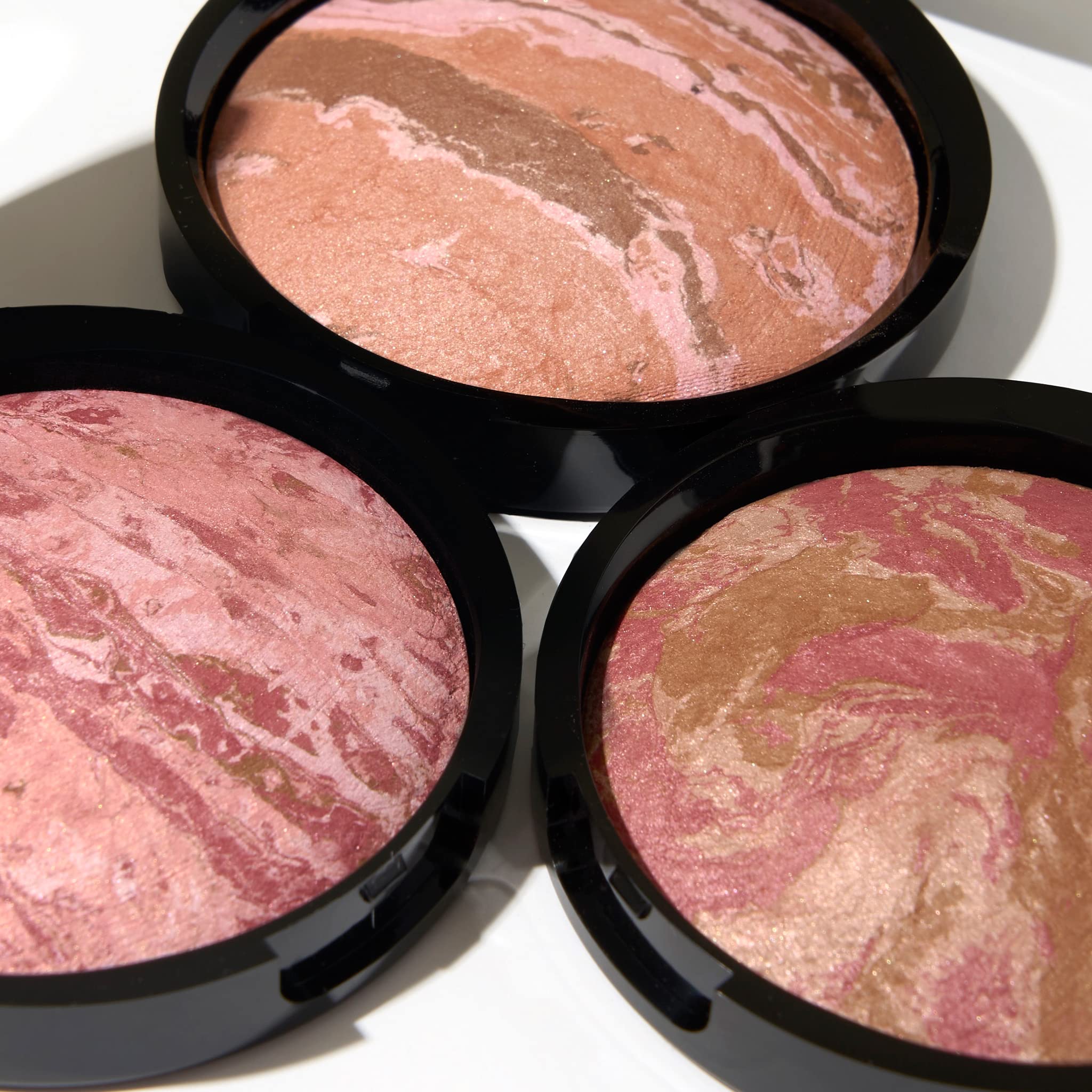 LAURA GELLER NEW YORK Baked Blush-n-Bronze Marbleized 2-in-1 Sculpting Bronzer Blush - Apricot Bronze - Contour Face with a Radiant Flush