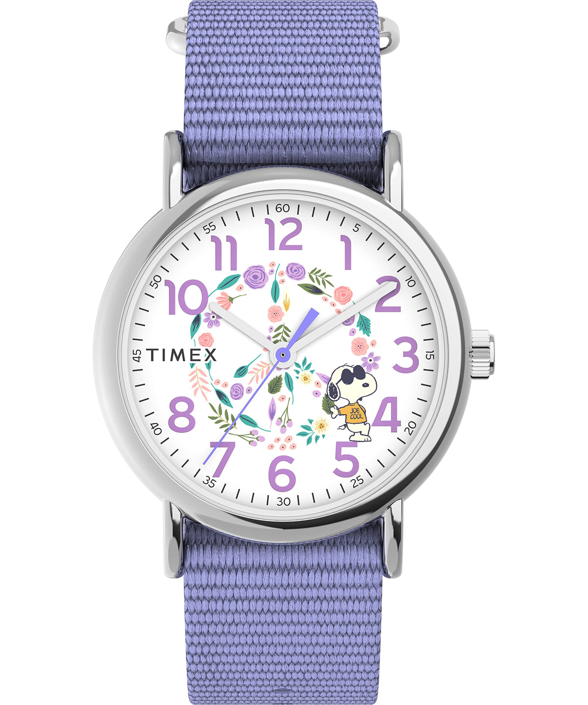 Timex X Peanuts in Bloom Women's Weekend 38mm Watch - Purple