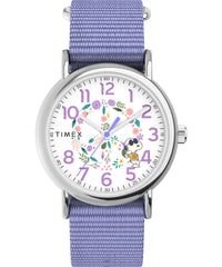 Timex X Peanuts in Bloom Women's Weekend 38mm Watch - Purple