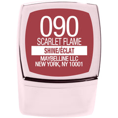 MAYBELLINE (5ml, Scarlet Flame) - Colour Sensational Shine Compulsion Lipstick Makeup, Scarlet Flame, 5ml