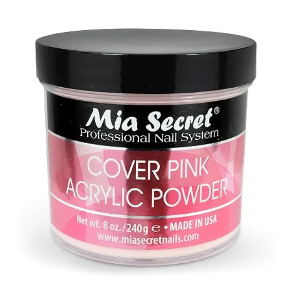 Mia Secret Cover Pink Acrylic Powder , Professional Nail System, Ideal for Long Lasting Nails