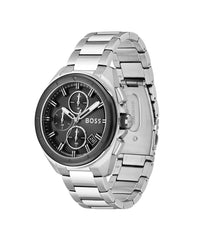 Hugo Boss VOLANE Men's Watch, Analog - Silver / Black