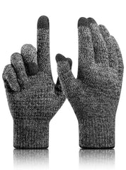 Parlberd Winter Gloves For Men Women, Cold Weather Warm Touchscreen Glove Unisex, Anti-Slip Silicone Gel, Thermal Soft Running Driving Cycling Motorcycle Touchscreen Gloves Unisex Gift for Women Men