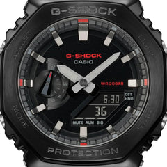 Casio G-Shock Analog-Digital World Time Watch - Black / Black Grey