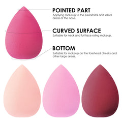 100ml Foundation Liquid Full Coverage 24HR Matte Oil Control Concealer with Makeup Face Primer&Petal-Shaped Cosmetics Brush&Makeup Sponge Blender Set (#6 Natural Beige) Liquid Foundation Set