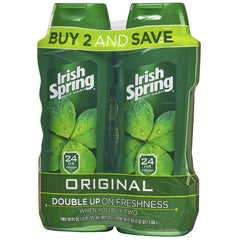 Irish Spring Body Wash for Men, Original- 18 ounce (2 count)