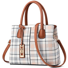 COCIFER Purses and Handbags for Women Shoulder Tote Bags Top Handle Satchel (XMQB882) - Brown