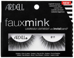 Ardell Professional Fauxmink, Luxuriously Lightweight With Knot Free Invisiband and Ultra Soft, Comfortable Wear- #811, Black