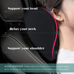 Super Fit Car Headrest Pillow, Car Pillow for Driving with Adjustable Strap