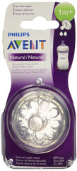AVENT Philips Natural Teat 2 Holes Slow Flow (Clear) Pack of 2