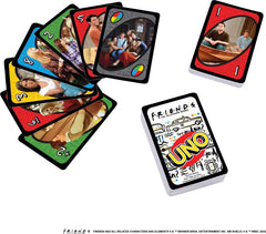 Mattel Games UNO Friends Card Game for Family Night Featuring Tv Show Themed Graphics and a Special Rule for 2-10 Players (Amazon Exclusive)