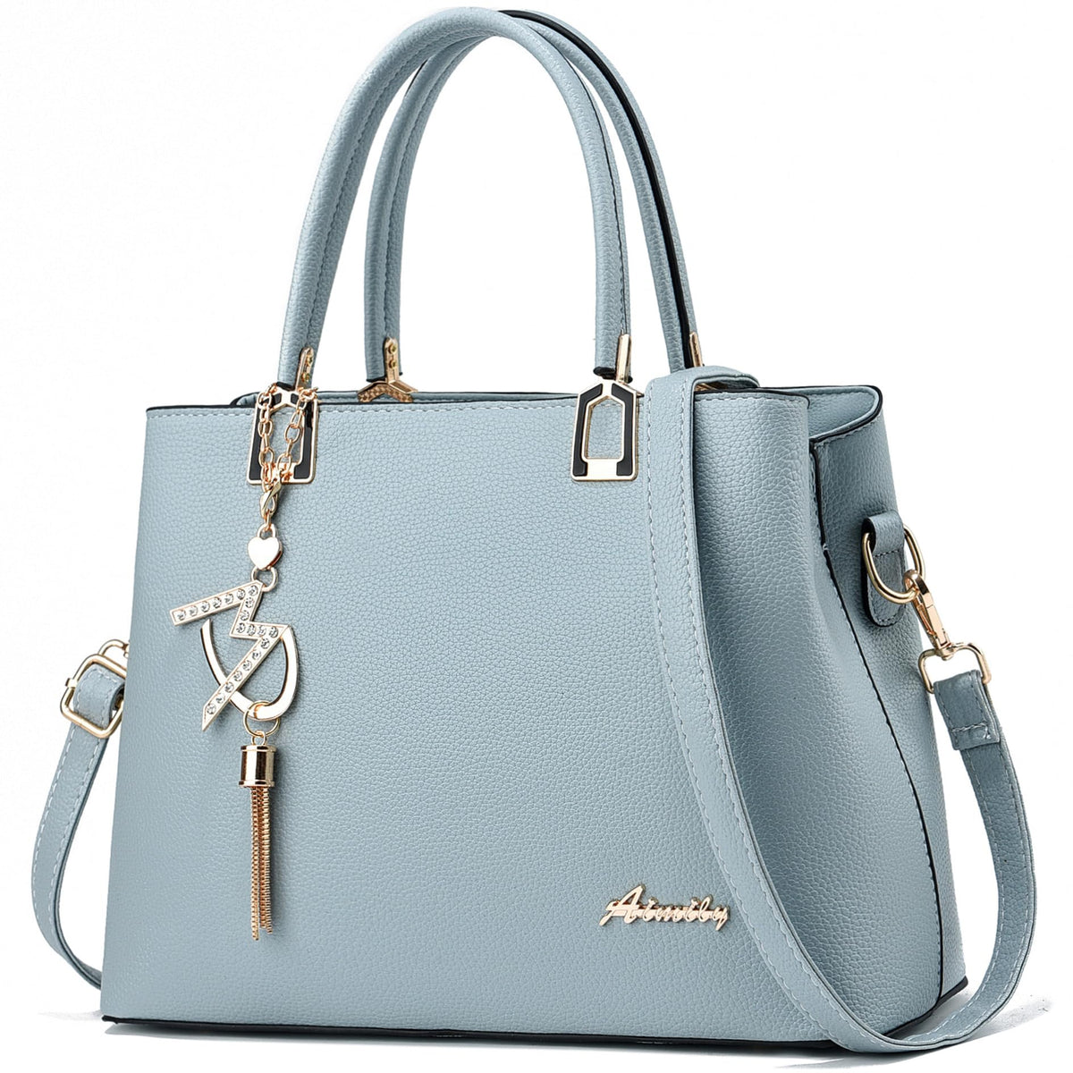 Womens Purses and Handbags Shoulder Bags Ladies Designer Top Handle Satchel Tote Bag - Liz Light Blue