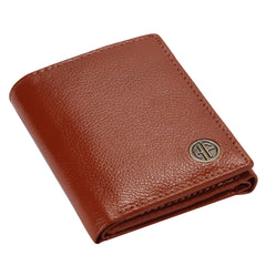 HAMMONDS FLYCATCHER Genuine Leather Small Wallet for Men | RFID Protected for Daily use (Tan)