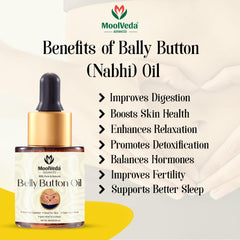 Belly Button (Nabhi) Oil | 100% Pure & Natural | Ayurvedic Oil for Digestion Support & Radiant Skin | 20ml