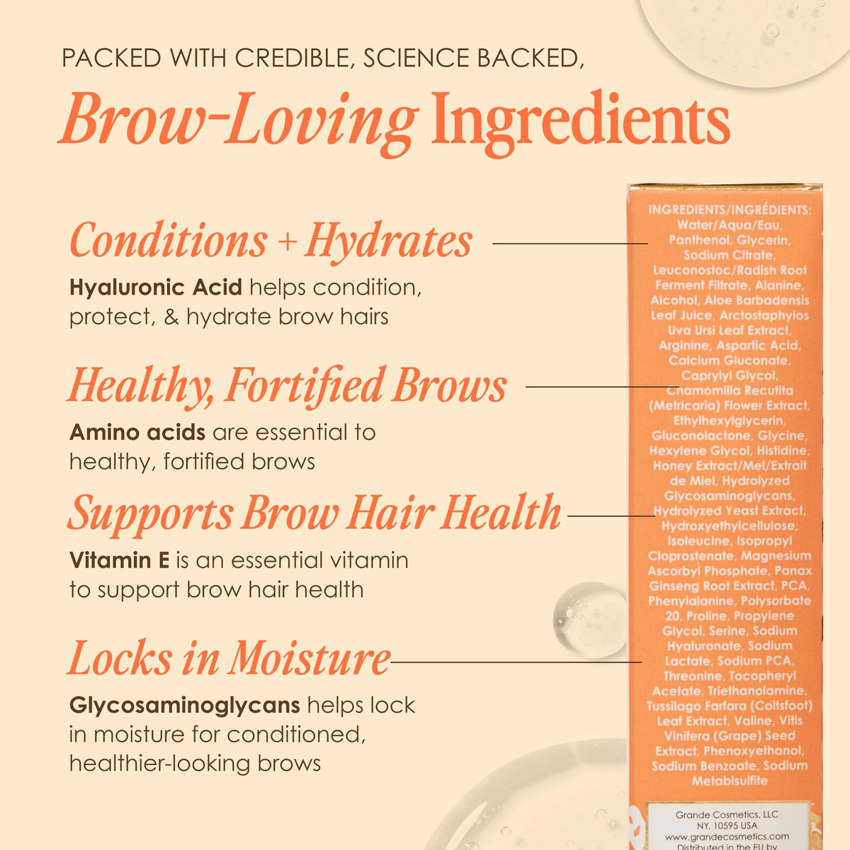 Grande Cosmetics Grande Cosmetics GrandeBROW Brow Enhancing Serum, 1.5ml Starter Supply, multi