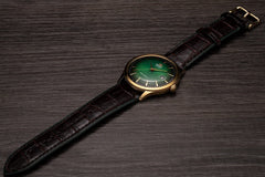 Orient Mens Automatic Watch, Analog Display and Leather Strap FAC08002F0