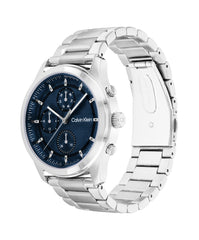 Calvin Klein SPORT MULTI-FUNCTION Men's Watch, Analog - Silver / Blue