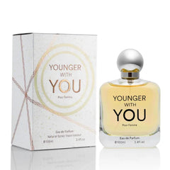 URBAN COLLECTION Younger With You for Women Eau De Parfum – Floral & Fruity Scent – Rose & Vanilla Base – Raspberry & Neroli Top – Natural, Mild, Paraben-Free, Vegan & Cruelty-Free – Elegant 100ml Bottle