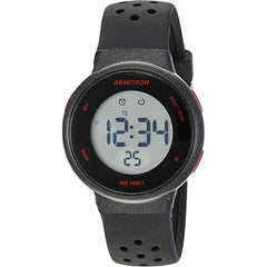 Armitron Sport Unisex Digital Chronograph Interchangeable Silicone Strap Watch,