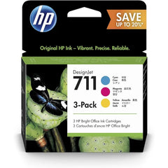 HP 711 29-ml Cyan Magenta Yellow (3-pack) (P2V32A) DesignJet Ink Cartridges