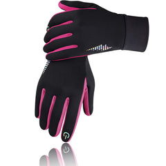 SIMARI Winter Gloves Men Women Touch Screen Glove Cold Weather Warm Gloves Freezer Work Gloves Suit for Running Driving Cycling Working Hiking 102 - Carmine Rose