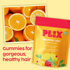 PLIX - THE PLANT FIX Biotin Hair Gummies For Healthy, Strong Hair & Reduced Hairfall | Enriched With Amla, Green Tea + 8 vitamins & minerals | 120 Days Pack for Men & Women | 100% Vegetarian