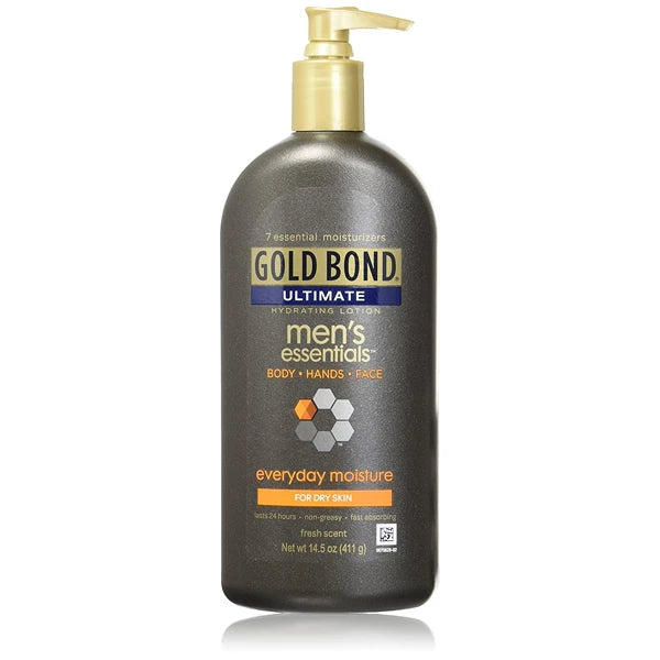 Gold Bond Men's Everyday Essentials Lotion, 14.5 Ounce (Pack of 2)