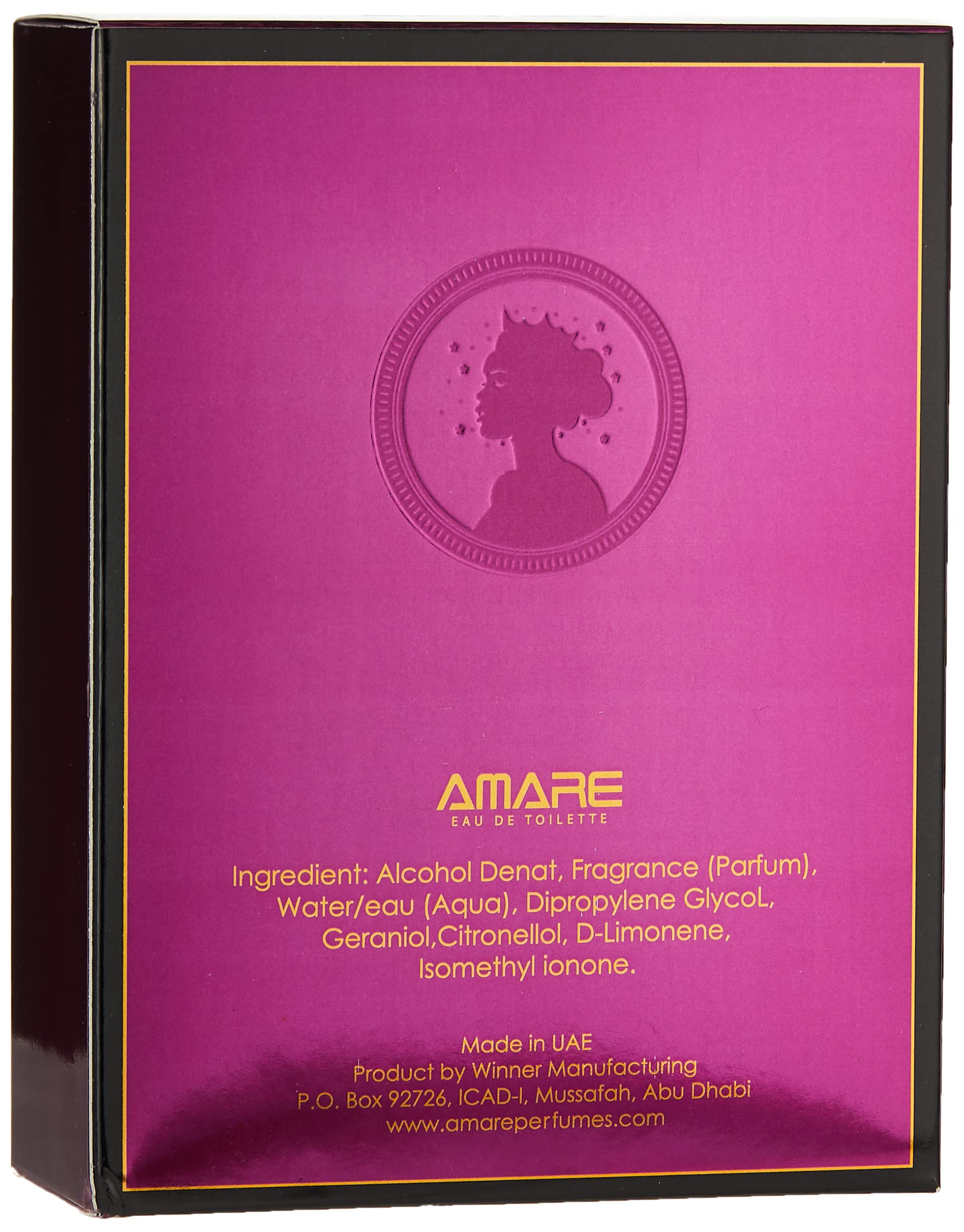 Princess Of Fragrances By Amare - Perfumes For Women - Eau De Toilette, 100 Ml