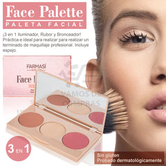 Farmasi 3 Lü Facial Palette 15G
