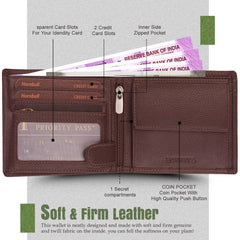 HORNBULL Wallet For Men | Brown Wallet and Belt Gift Hamper for Men | Leather Wallets for men | Men’s Combo Gift Set
