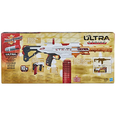 Nerf Ultra Strike Motorized Blaster, 10 Nerf Accustrike Ultra Darts, 10 Dart Clip, Integrated Sight, Compatible Only With Nerf Ultra Darts, F6024U50