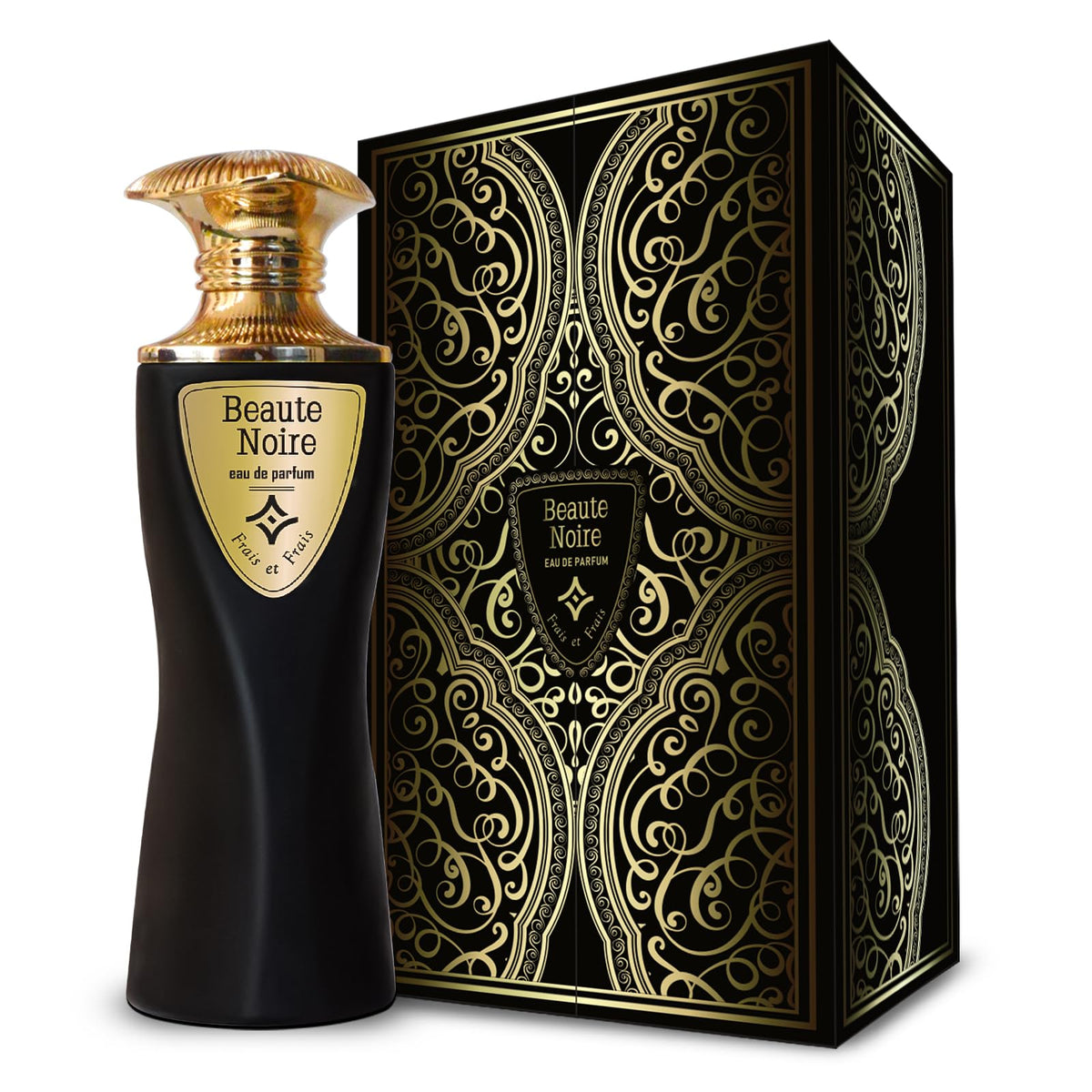 Frais Et Frais Beaute Noire Perfume 100ML - Eau de Parfum - Men's Aromatic-Woody Fragrance with Grapefruit, Lavender & Cedar Wood