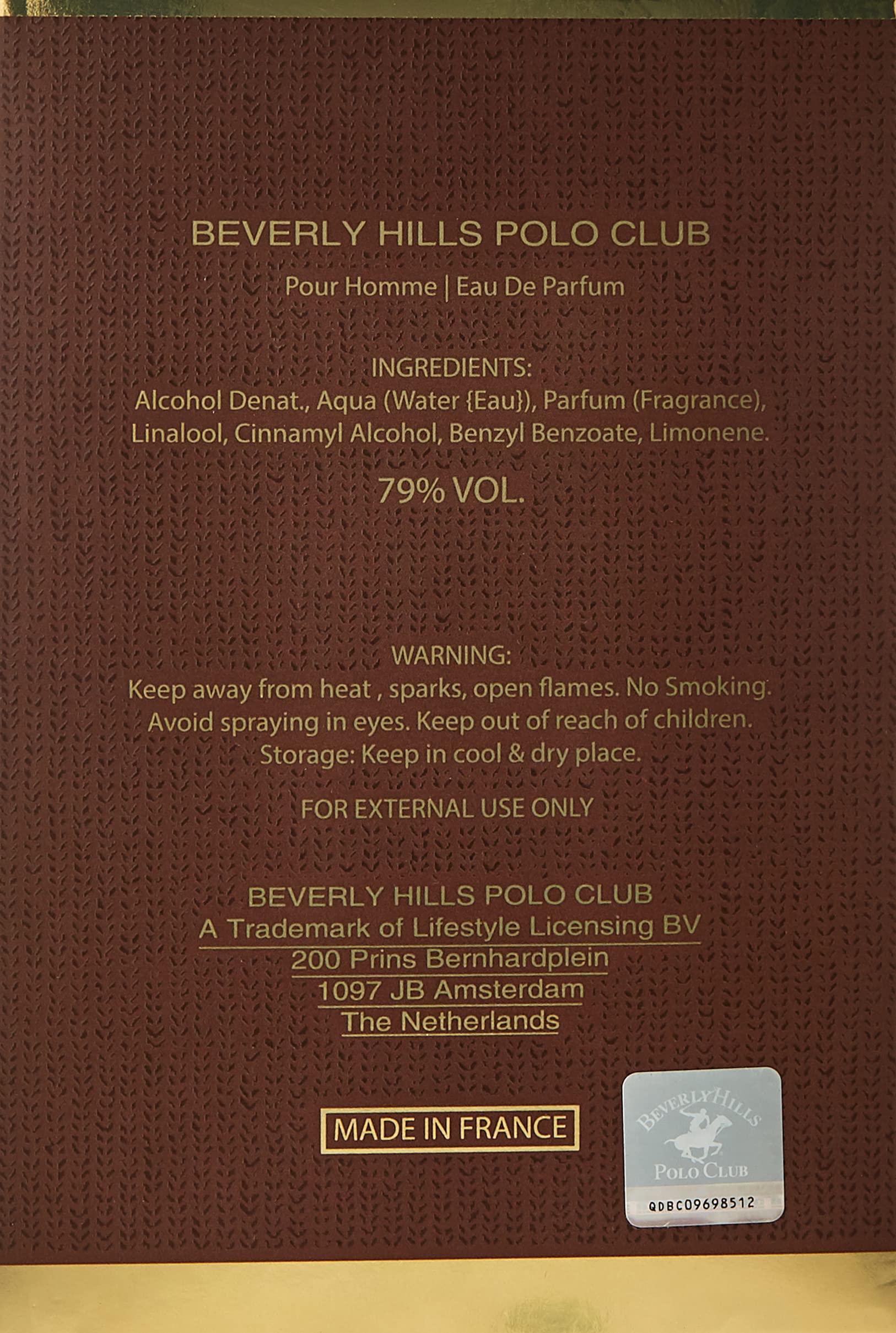 Beverly Hills Polo Club Prestige Pour Homme Heritage Eau de Toilette (100ml)