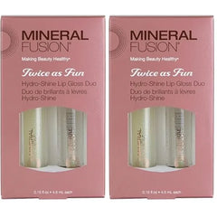 Mineral Fusion Twice As Fun, Hydro-Shine Lip Gloss Duo (Pack of 2)