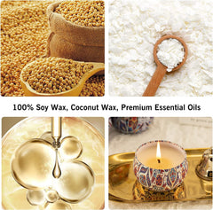 Coloro 9 Pack scented candles Gift Natural Soy Wax Set for Valentines day and Mothers day. 2.2 oz strong aromatherapy for Home Scented, Yoga, Relaxation, Meditation
