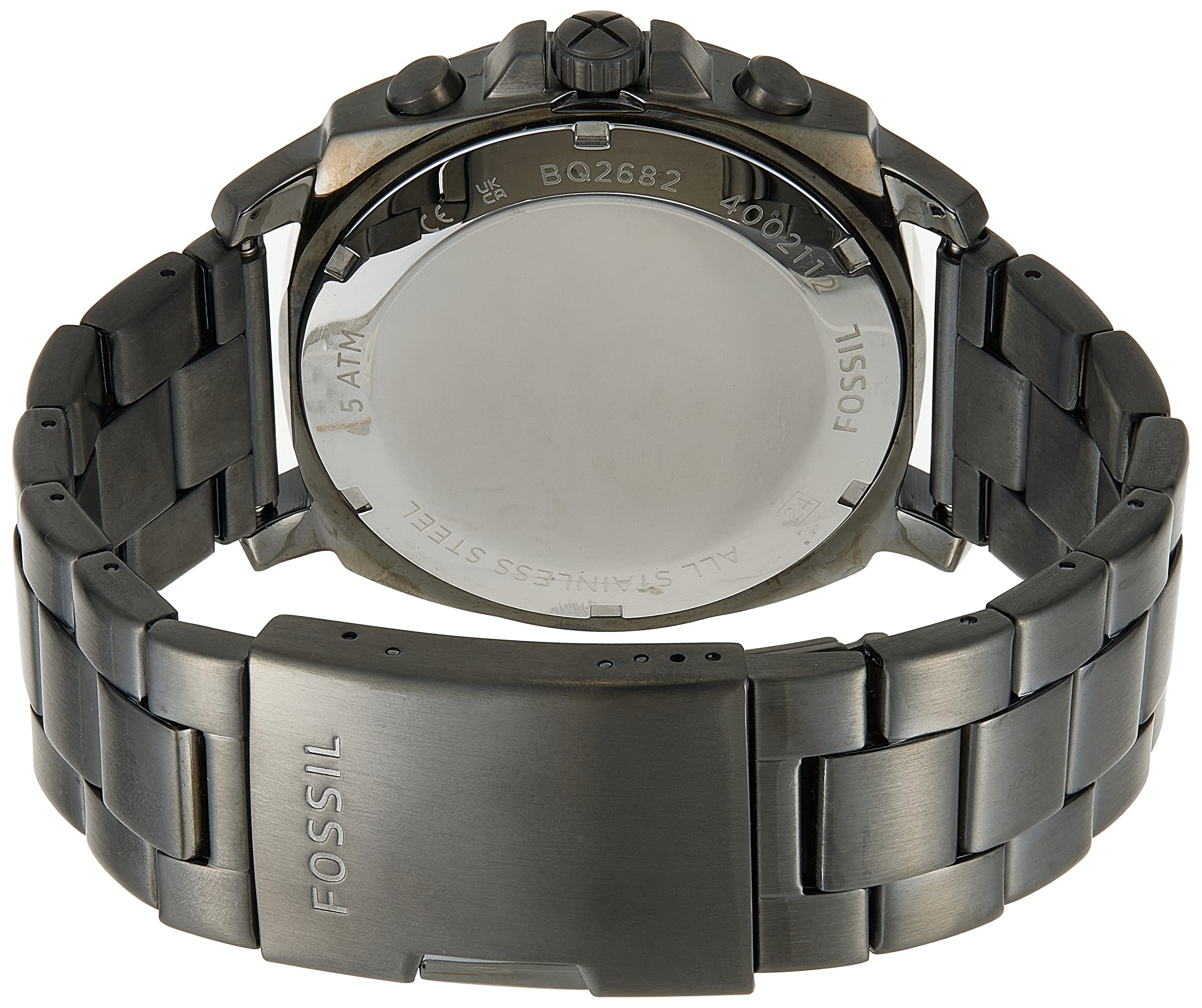 Fossil Privateer Sport Chronograph Smoke Stainless Steel Watch - BQ2682